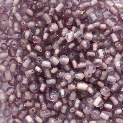 GL5453 3mm Round Purple Bead