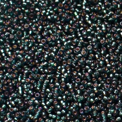 15-1423 Dyed SL Dark Olive Size 15 Seed Beads