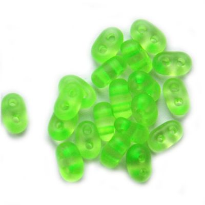 TW076 Neon Lime Twin Beads