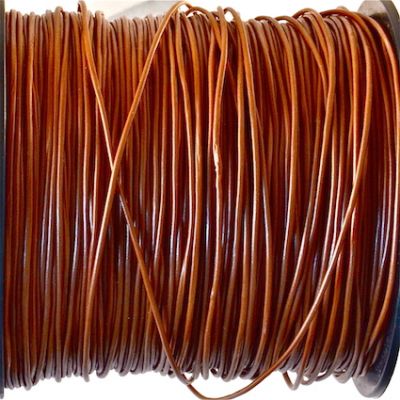 TG148 1mm Brown P'Leather Cord