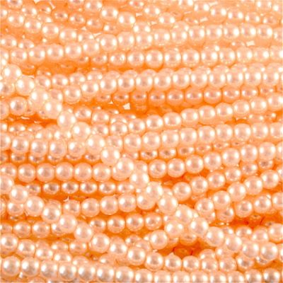 GP316 3mm Peach Glass Pearls