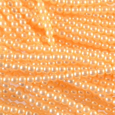 GP325 3mm Soft Apricot Glass Pearls