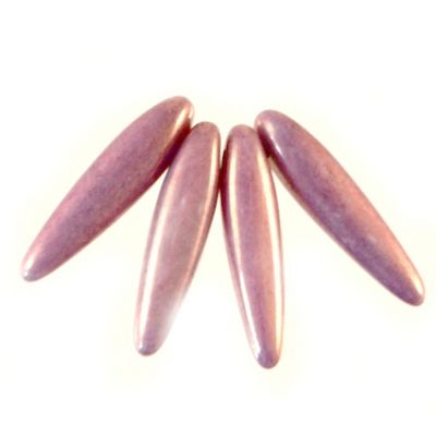 GL5597 16x5mm Lustre Purple Thorn Bead