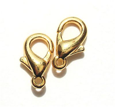 FN023 Small Gold Lobster Clasp 10mm