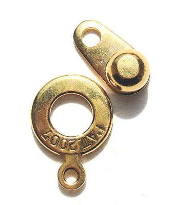 FN210 8mm Gold Ball and Socket Clasp