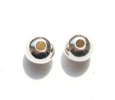 SS008 4mm Sterling Silver Round Bead