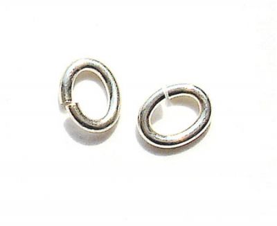 SS091 5x3.5mm Sterling Silver Oval Jump Ring