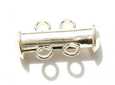 SS060 15x10mm 2 row Sterling Silver Clasp