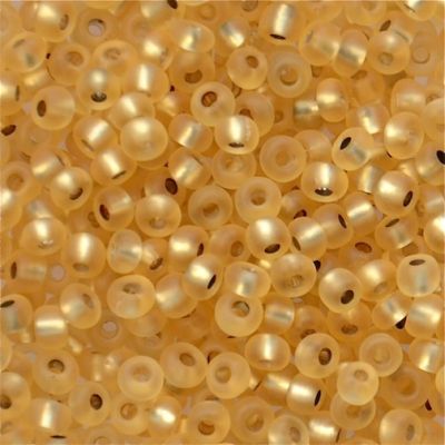 RC203 SL Frost Gold Size 8 Seed Beads