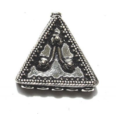 SS076 20mm Indian Silver Triangular 5 to 1 End Bar