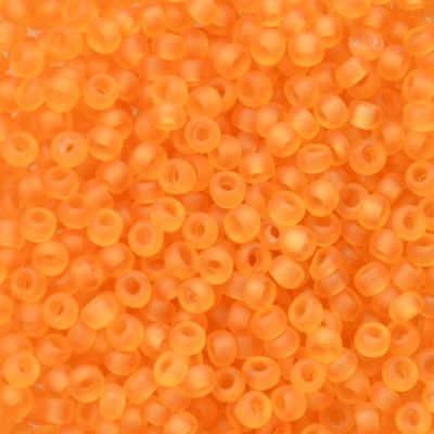 RC252 Frost Trans Topaz Size 10 Seed Beads