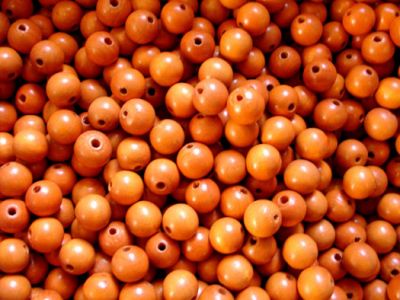 WD1005 Pack of 10mm Orange Tan Wood Rounds