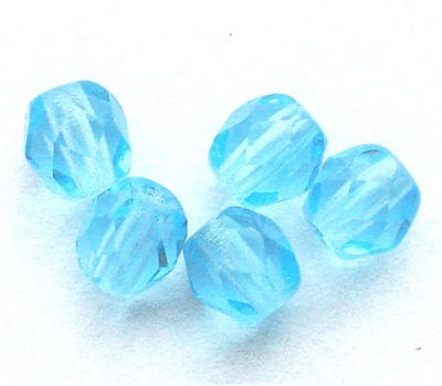 FG413 4mm Turquoise Facet Bead