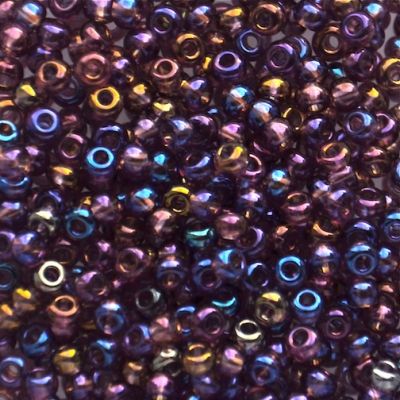 RC309 Trans Purple AB Size 8 Seed Beads