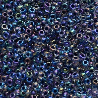 RC336 Purple Ld Crystal AB Size 10 Seed Beads