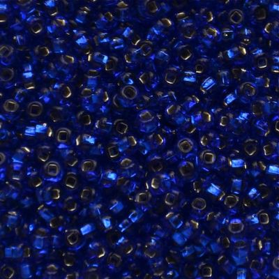 RC414 Silver Lined Transparent Blue Size 10 Seed Beads