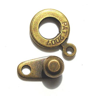 FN210 8mm Burnished Gold Ball and Socket Clasp
