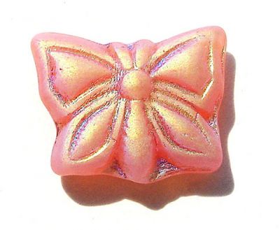 GL1317 15x10mm Pink AB Butterfly