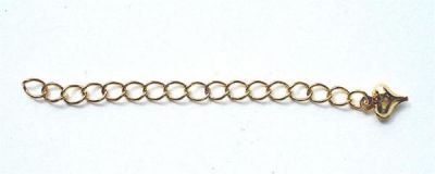 FN183 6cm Gold Extension Chain with Drop