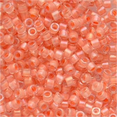 DB0068 Peach Lined Crystal Lustre Delica