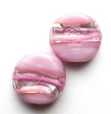 GL1468 Pale Pink Banded Flat Disc