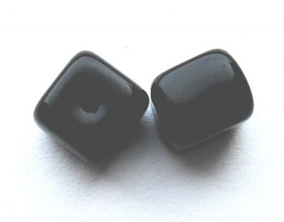 GL0771 6x5mm Black Rounded Cube