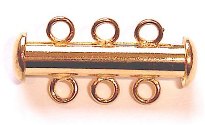 FN256G Gold Plated 3 Row Fastener