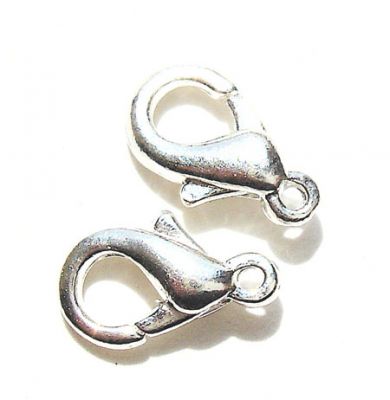 FN023 Small Silver Lobster Clasp 10mm