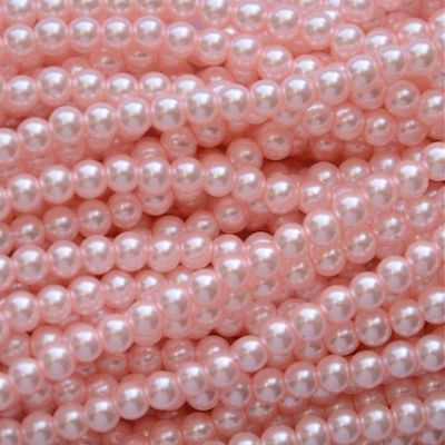 GP404 4mm Pale Pink Glass Pearls