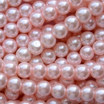 GP804 8mm Pale Pink Glass Pearls