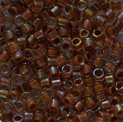 DB1732 Cocoa Lined Crystal AB Delica