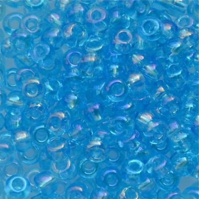 RC567 Trans Turquoise AB Size 6 Seed Beads