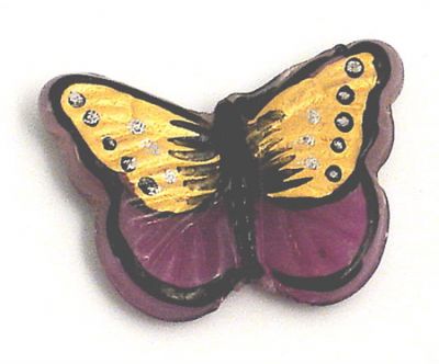 GL2670 Purple Butterfly Bead