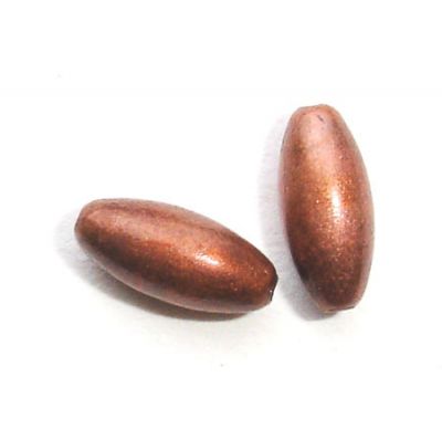 MB005C Small Antique Copper Oat Bead