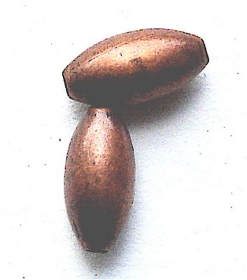MB006C Large Copper Oat Bead