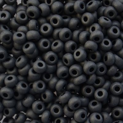 RC734 Frost Black Size 8 Seed Beads