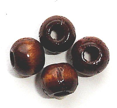 WD502 Pack of 5mm Dark Brown Wood Rounds