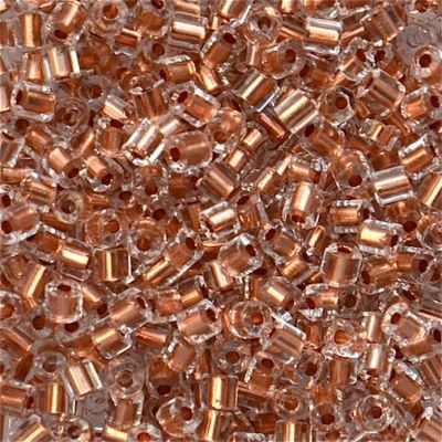 HEX241 Copper Lined Crystal Size 9 Hex Beads