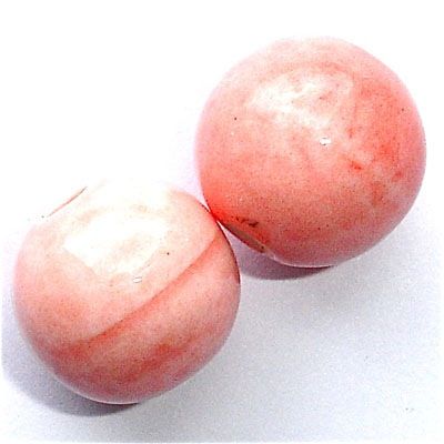 CE100 14mm Pale Pink Ceramic Round