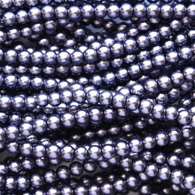 GP413 4mm Deep Lilac Glass Pearls