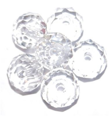 CC1240 4x6mm Faceted Crystal Rondelle