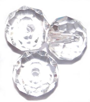 CC1280 6x8mm Faceted Crystal Rondelle