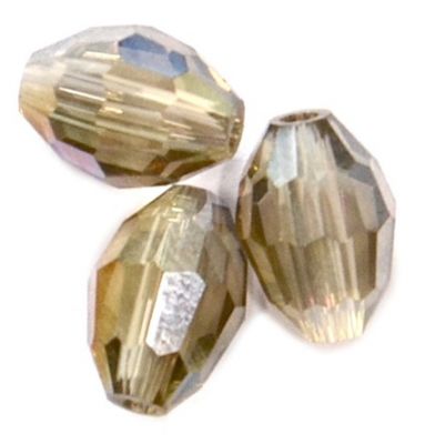 CC1113 8x6mm Light Colorado Topaz AB Faceted Oval