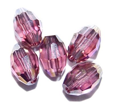 CC1146 6x4mm Amethyst AB Faceted Oval