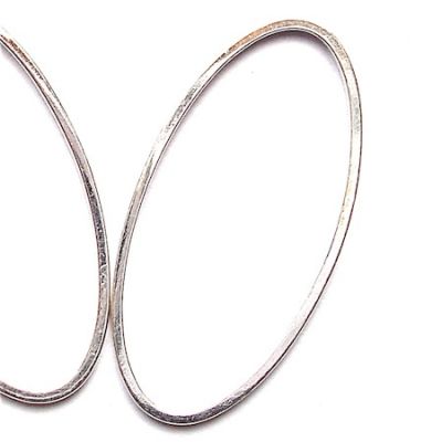 MB671S 30x15mm Solid Oval Link