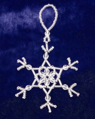 Bead Pack for Crystalline Snowflake (makes 3)