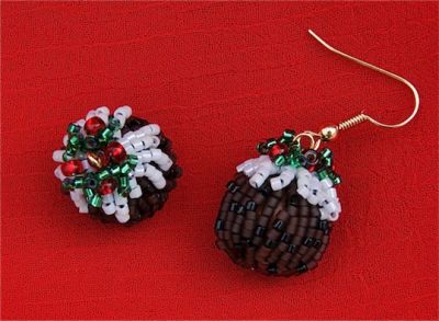 Bead Pack for Christmas Pudding Earrings