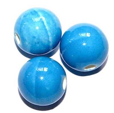 CE171 12mm Turquoise Ceramic Round