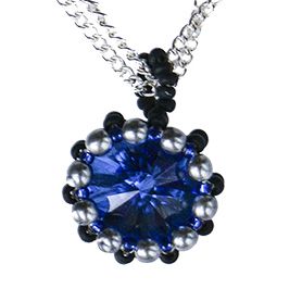 Puccini Necklace Sapphire & Steel