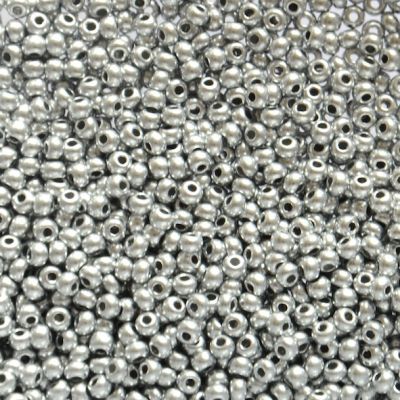 RC053 Metallic Silver size 11 Seed Beads